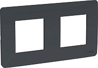 Рамка универсальная Schneider Electric Unica Studio 2-м. антрацит